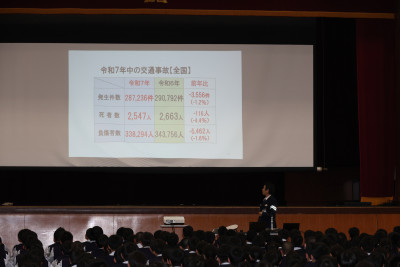 交通安全教室の様子①