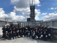 新居浜市防災センター屋上にて