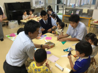 年長の制作風景