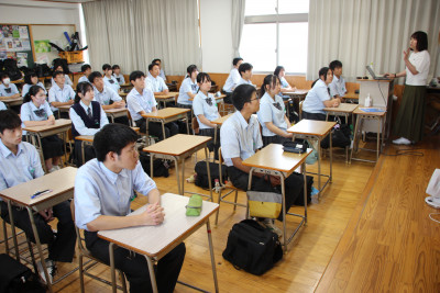 講演の様子①