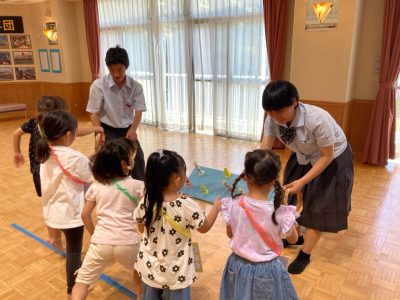 輪投げの様子