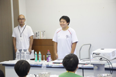 噴火実験の様子①