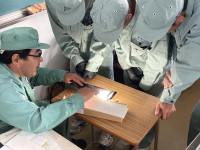 非破壊検査の様子