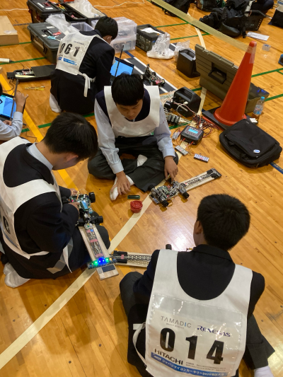 走行調整中の様子