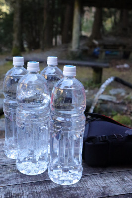 歓喜坑での昼食2