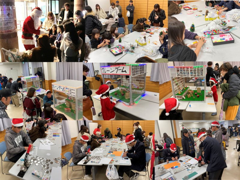 河野地区クリスマスイベントでの活動の様子