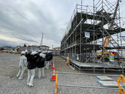 松山外環状道路 現場見学の様子