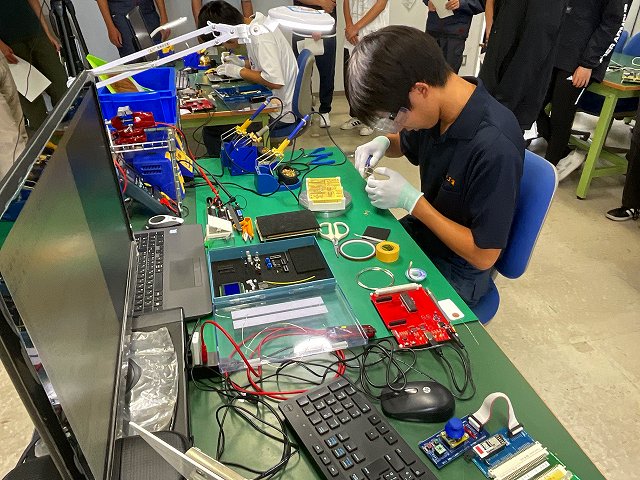 電子回路組立ての練習