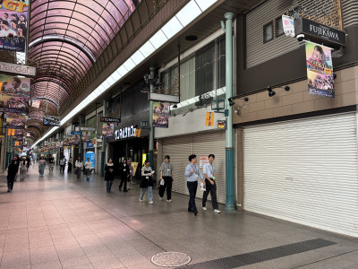 銀天街でのフィールドワーク