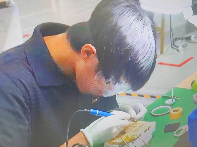 競技に取り組む様子